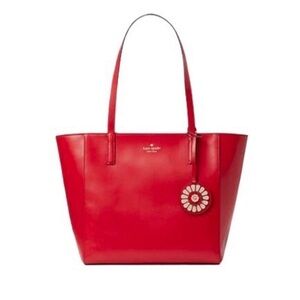 Kate Spade New York Rosa Daisy Medium Tote - Hot Chili, Red; Never Used